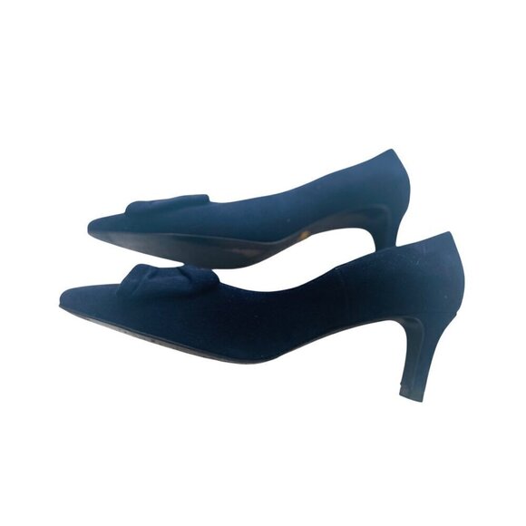 Peter Kaiser  womens pump navy suede size 7.5 beautiful  condition - Picture 4 of 7